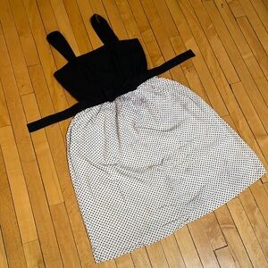 Vintage Lanz Pinafore with Pockets, Belt, and Adjustable Straps